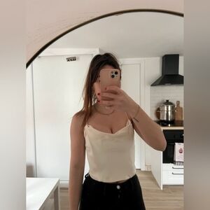 White Zara Tank Top, S